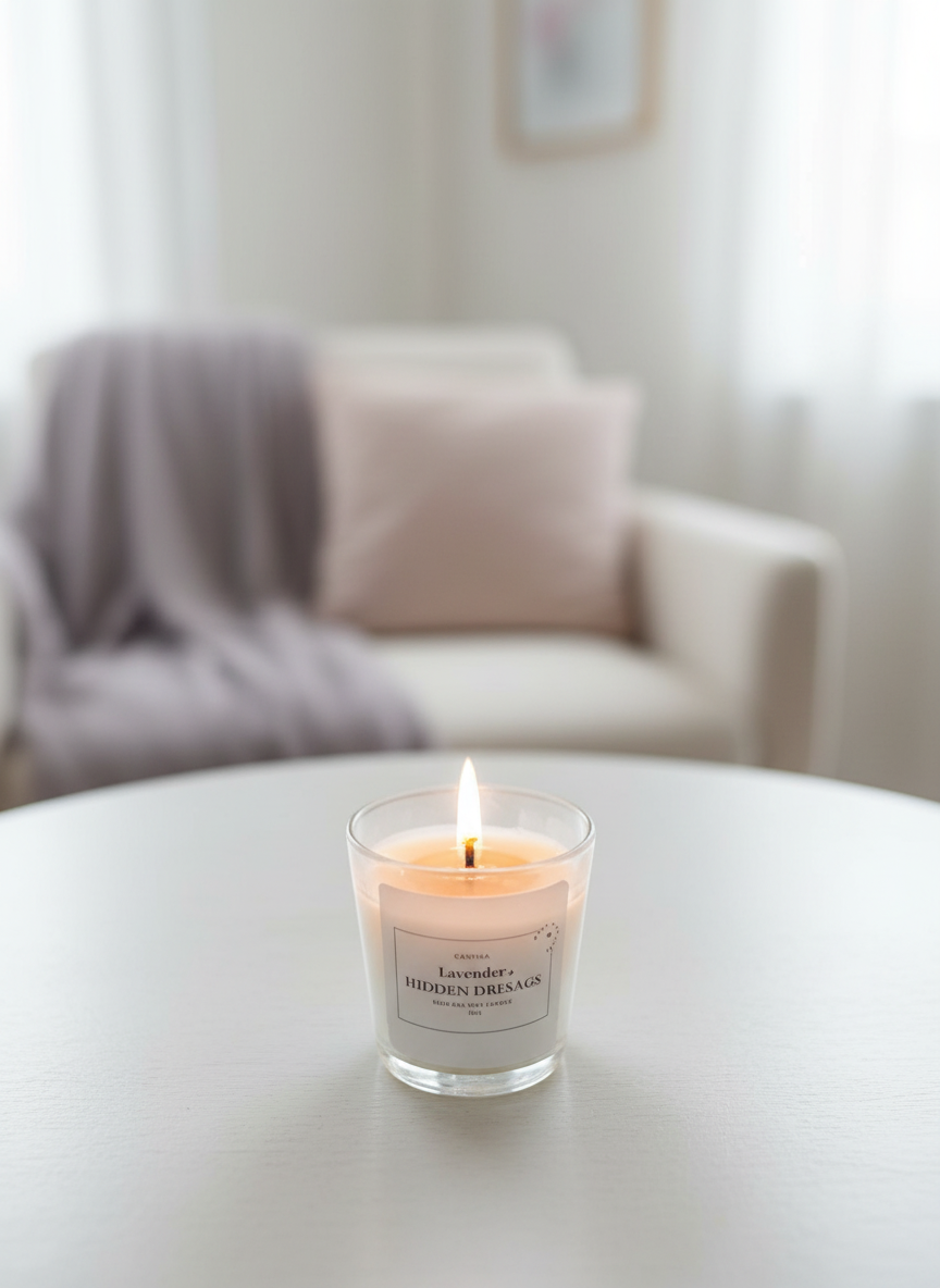 Secret Message Glass Jar Soy Candle