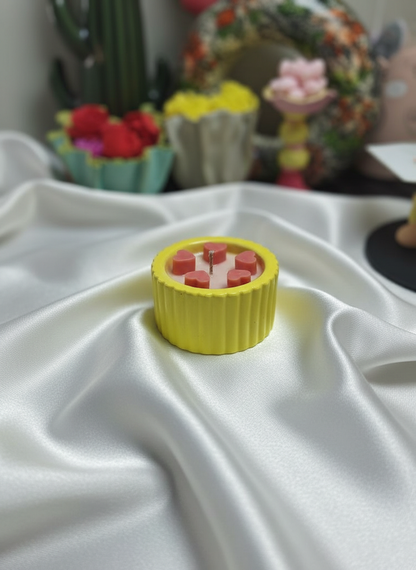 Minimal Concrete Jar Candle | Handmade Soy Wax Candle