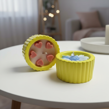 Minimal Concrete Jar Candle | Handmade Soy Wax Candle