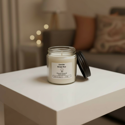 Scented Soy Glass Jar Candle – Relaxing