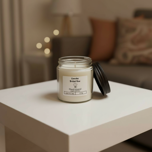 Scented Soy Glass Jar Candle – Relaxing