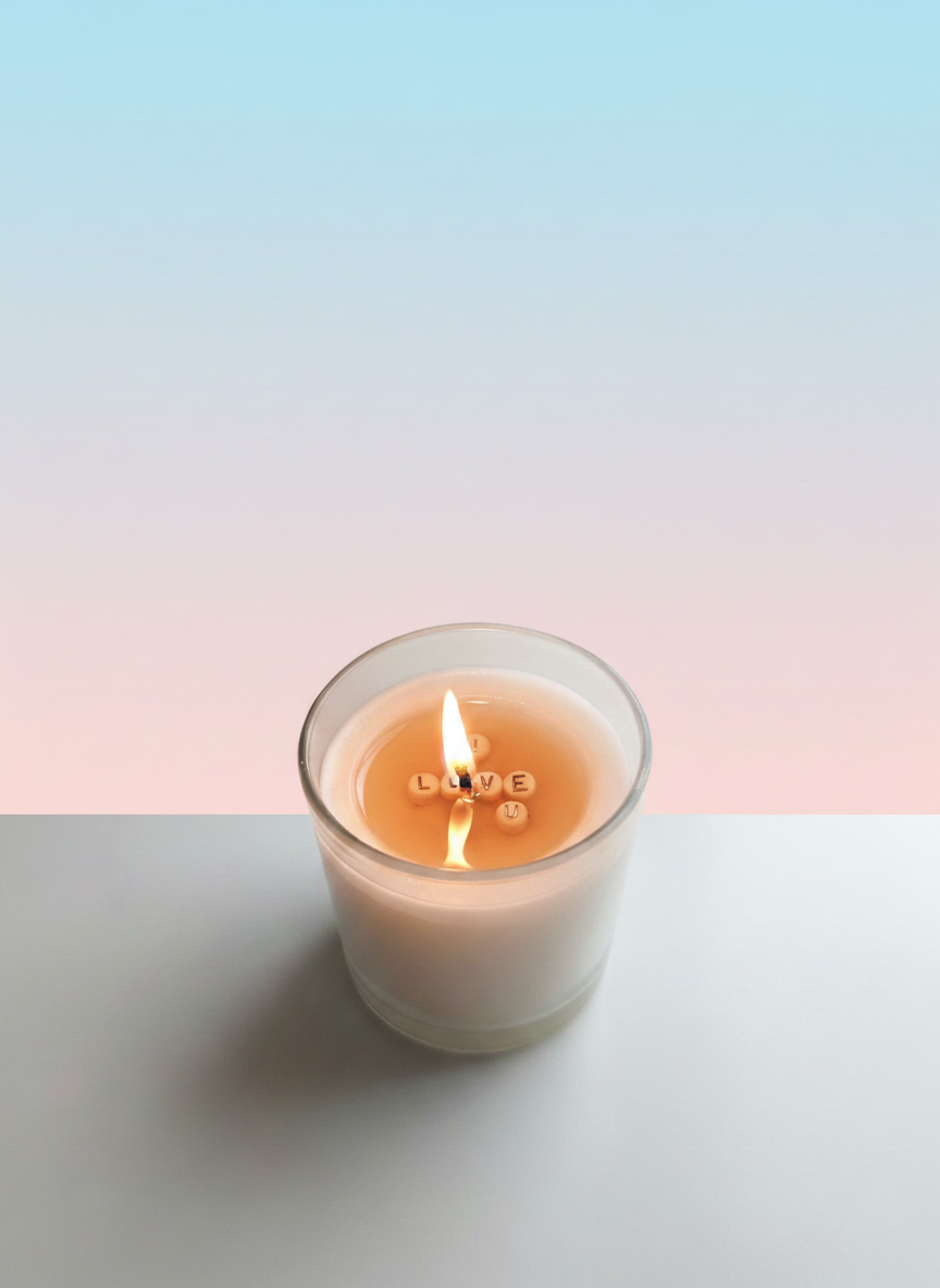 Secret Message Glass Jar Soy Candle