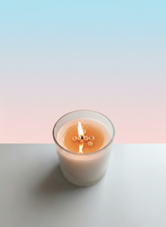 Secret Message Glass Jar Soy Candle